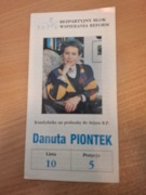 Ulotka Danuta Piontek BBWR Wybory 1993 Solidarność 