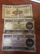 bony towarowe 25 centów 