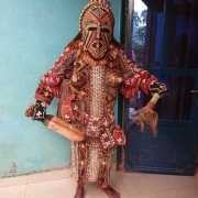 Kostium strój  Kuba – DR Kongo Zair Afryka, rękodzieło, unikat