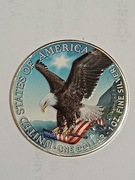 SREBRNA MONETA AMERYKAŃSKI ORZEŁ 2022 KOLOR