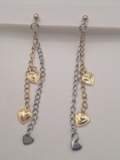 Kolczyki- stal nierdzewna, długie 