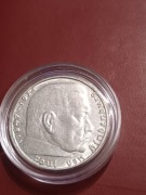 Niemcy - Trzecia Rzesza - 2 marki - 1939 - Hindenburg - srebro