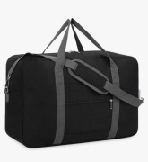 Torba kabinowa, podróżna, na siłownię Mocowanie na walizkę  Czarna
