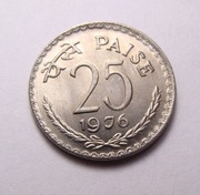 Indie 25 paisa 1976 Kalkuta PIĘKNA!