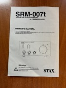 STAX - oryginalna instrukcja obsługi SRM-007t