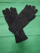 Rękawiczki z kaszmiru grafitowe