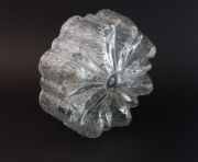 Unikatowy plafon szklany- szkło lodowe  Ice Glas Flower  , 