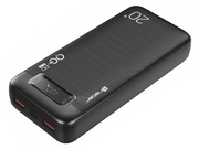 Biały i czarny Powerbank Tracer 20000mAh z wyświetlaczem LED PD QC 22.5Watt