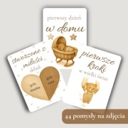 Karty do zdjęć Mój pierwszy rok metryczka koperta