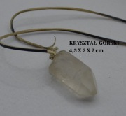 Naszyjnik Amulet – Naturalny Kryształ Górski (Surowa Bryłka) 4,5 cm