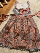 Sukienka przebranie z fartuszkiem bolerko 