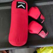 Zestaw worek treningowy i rękawice bokserskie dla dzieci