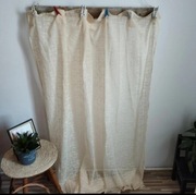 Beżowa zasłonka sztora 140x245 cm z delikatną kratką