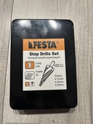Komplet wierteł stopniowych firmy FESTA