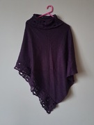 Ponczo fioletowe 100% akryl