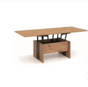 ŁAWA DERIA ROZKŁADANA PODWYŻSZANA DĄB ARTISAN +antracyt z EKSPOZYCJI