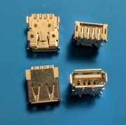 Gniazdo USB Typ A Żeńskie SMD SMT do druku PCB - Zestaw 4 szt.