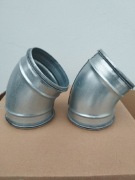 Łuk 125 45° z uszczelką 