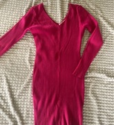 Sukienka róż intensywny lub pudrowy lub kwiatowa XS S