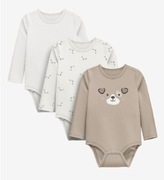 Body 3szt Pepco 68 piesek Nowe długi rękaw prezent niemowle 