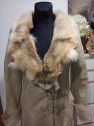 Kożuch płaszcz futro skóra naturalna