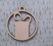 bombka sklejka 10 cm decoupage scrapbooking mod24