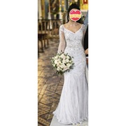 Zjawiskowa sukienka ślubna z cekinami Boho Glamour syrenka tiul xs/s