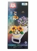 Klocki ' kwiaty w doniczkach na ławeczce' 576 el.