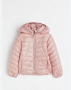 Pikowana kurtka H&M 116 różowa watowana wiosenna 