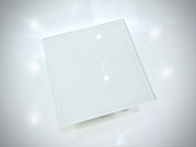 Szklany Pojedynczy Włącznik Wyłącznik Dotykowy Biały LED z Podświetleniem