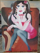 Obraz_akryl_50x70 "Kobieta uwodzicielka"