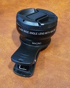 Uniwersalna nakładka na aparat do smartfona – 0.45x szerokokątny + MACRO