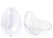 JAJKO Akrylowe plastikowe przeźroczyste 8 cm WIELKANOC 