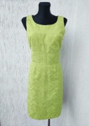 Limonkowa sukienka ołówkowa w roz M/L. 