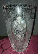 Wazon kryształowy PRL vintage 
