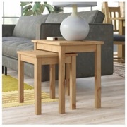 ZESTAW 2szt STOLIKI BOCZNE LITE DREWNO LOFT MODERN