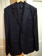 Garnitur trzyczęściowy Vistula rozm 54 XL 100% wełna granatowy 
