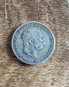 Moneta Austro-Węgry 1 korona 1915 - srebro