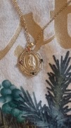 Łańcuszek z medalikiem Dziewicy z Gwadelupe.Meksyk.Dłg.ok.25cm po złożeniu 