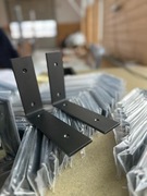 Wsporniki do półki loft, uchwyt do półki czarny