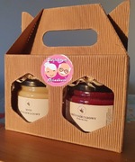 Zestaw upominkowy miód wielokwiatowy i miód z owocami 2x410g