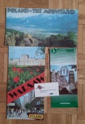 Polskie Linie Lotnicze LOT stare foldery broszury reklamowe