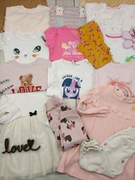 Zestaw ubranek mix paka dla dziewczynki rozmiar 92-98   66sztuk