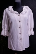Elegancka vintage bluzka w stylu Trachten, Dirndl, Brandl Tracht, 42