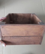 Drewniane skrzyneczki doniczka rustykalna na ślub