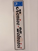 Tablica samochodowa ozdobna na wesele