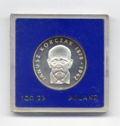 Moneta 100 zł .J.Korczak