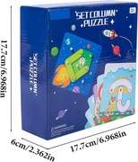 Drewniana układanka puzzle 3D dla dzieci