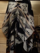 Poncho, ponczo we wzory etno, aztec, obszerne, piękne!