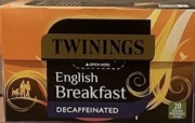 Twinings English Breakfast Decaffeinated bezkofeinowa x20